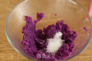 紫心甜薯松饼的做法步骤：6
