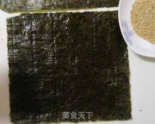 芝麻加心海苔的做法步骤：1