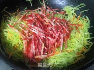 炒三丝的做法步骤：7