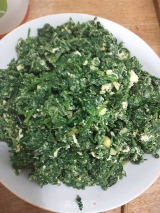 荠菜鸡蛋的做法步骤：3