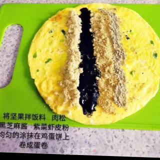 宝宝辅食鸡蛋卷的做法步骤：2