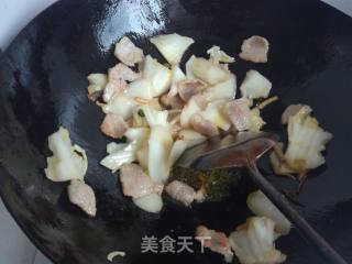 白菜片炒干豆腐的做法步骤：7