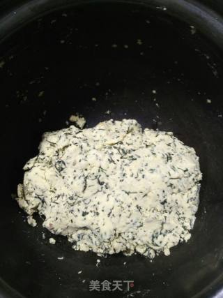 刺头蒿粑粑的做法步骤：2