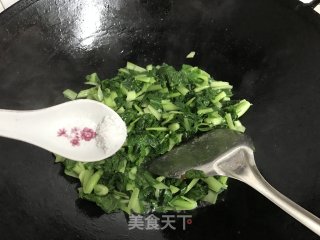 清炒绣花锦菜的做法步骤：7