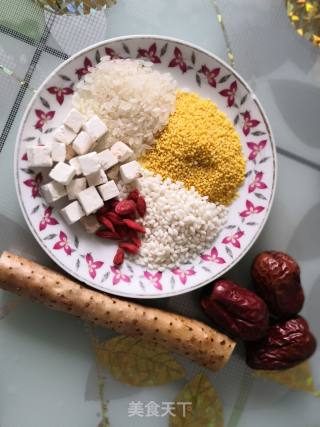 调理脾胃～山药枸杞红枣米糊的做法步骤：1