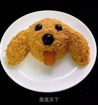 狗狗肉松饭团的做法步骤：11