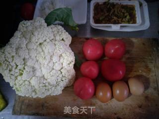 番茄菜花的做法步骤：1