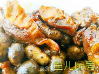 山药蛋蛋烧格子肉──“鱼儿厨房”私房菜的做法步骤：12