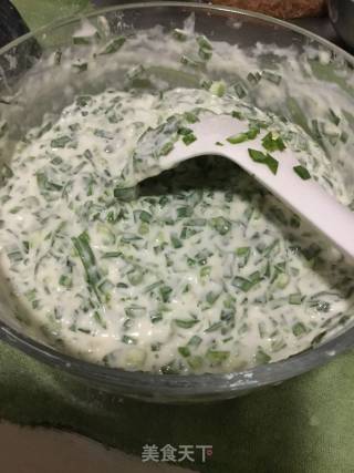 韭菜饼的做法步骤：5