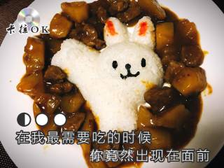简易版土豆牛肉咖喱饭的做法步骤：9
