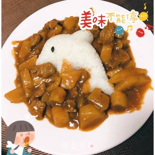 简易版土豆牛肉咖喱饭的做法步骤：10