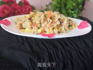 简单的炒饭的做法步骤：6