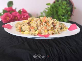 简单的炒饭的做法步骤：8