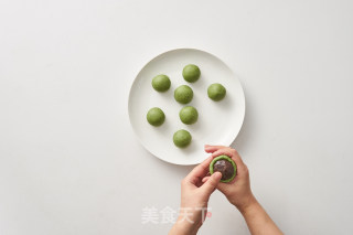 肉松青团的做法步骤：7