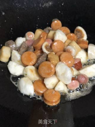 炒肉丸的做法步骤：4