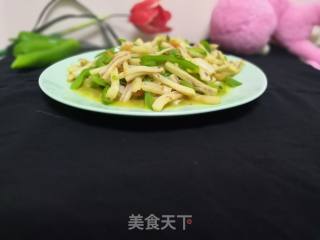 青椒鱿鱼圈的做法步骤：5