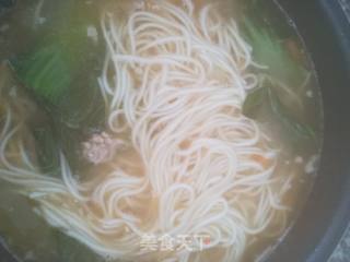 番茄肉末汤面的做法步骤：12