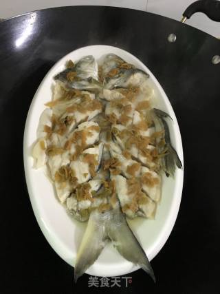 冬菜蒸午笋鱼的做法步骤：5
