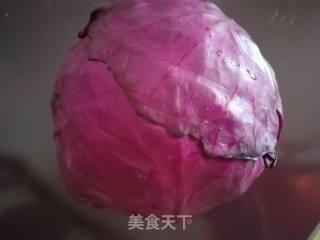 炒紫甘蓝的做法步骤：1