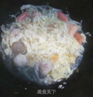 白菜鱼丸汤的做法步骤：5
