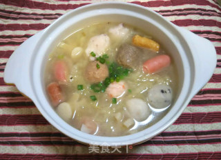 白菜鱼丸汤的做法步骤：6