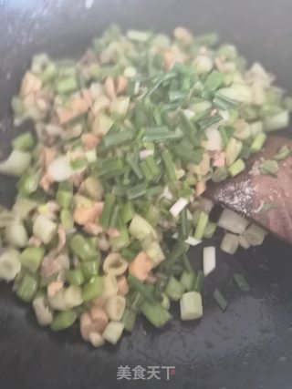 肉丁炒萝卜干豆角的做法步骤：6