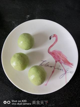 我的美味便当~菠菜汁豆沙青团的做法步骤：4