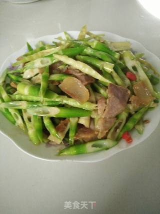 腊肉炒竹笋的做法步骤：5