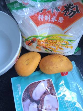 芒果糯米滋的做法步骤：1