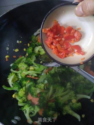 西蓝花圣诞树????的做法步骤：4