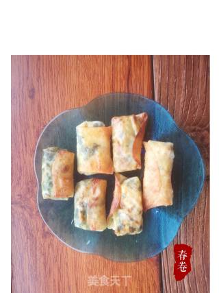 饺子皮春卷的做法步骤：21