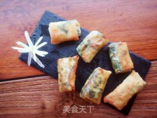 饺子皮春卷的做法步骤：23