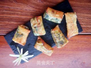饺子皮春卷的做法步骤：24
