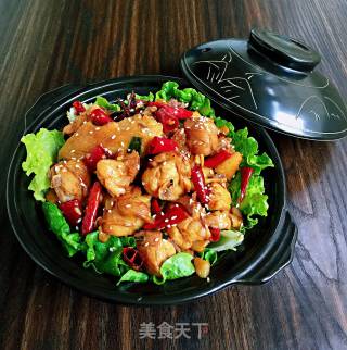 香辣干锅鸡的做法步骤：12