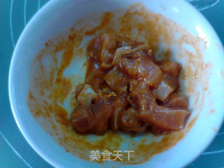 香辣南瓜莴笋炒鸡丁的做法步骤：4