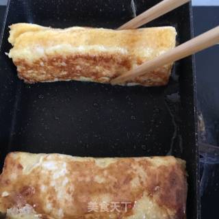 美味便当之甜虾吐司卷的做法步骤：9
