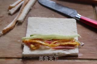 鸡蛋土司卷的做法步骤：3