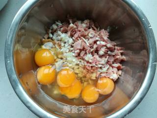 香菇培根煎蛋的做法步骤：5