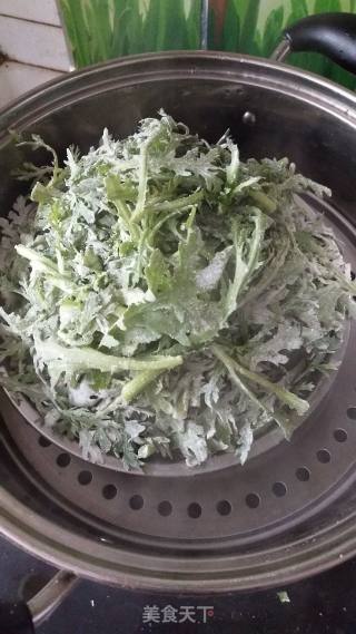 蒸茼蒿的做法步骤：3