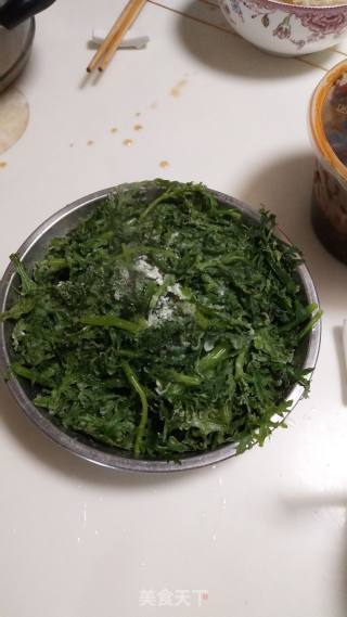 蒸茼蒿的做法步骤：5