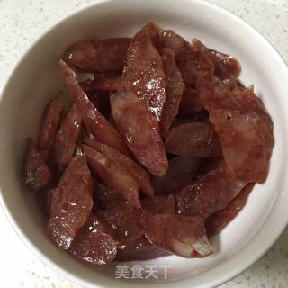 莴笋炒腊肠的做法步骤：5