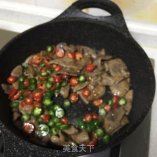 小炒猪肝的做法步骤：7