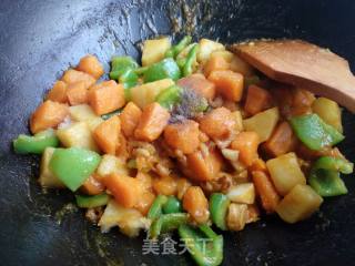 南瓜炖土豆的做法步骤：8