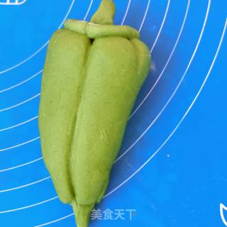 青椒馒头的做法步骤：7