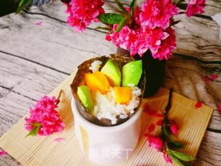 牛油芒果手卷的做法步骤：13