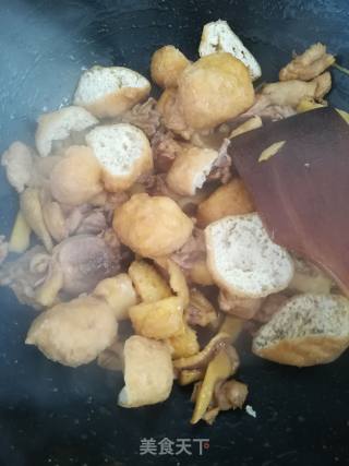 鸡肉炒豆腐的做法步骤：6