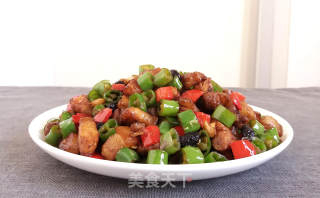 尖椒五花肉丁的做法步骤：9