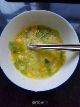 芹菜汁鸡蛋饼的做法步骤：3
