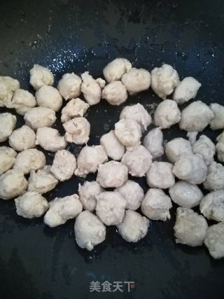 荷兰豆炒肉丸的做法步骤：4