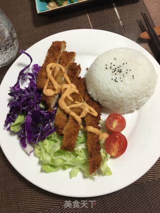 猪排饭的做法步骤：4